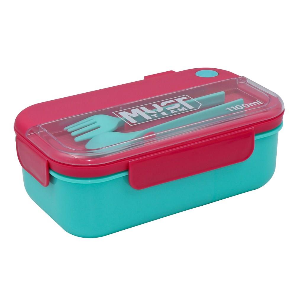 ΦΑΓΗΤΟΔΟΧΕΙΟ MUST 1100ML PP ΠΛΑΣΤΙΚΟ ΜΕ ΠΙΡΟΥΝΙ ΚΑΙ ΚΟΥΤΑΛΙ 21,5X12,5X8 ΕΚ. ΣΕ 3 ΧΡΩΜΑΤΑ 000585386