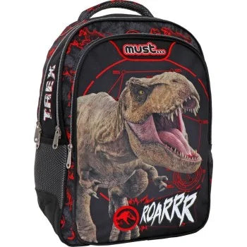 MUST ΣΧΟΛΙΚΗ ΤΣΑΝΤΑ ΠΛΑΤΗΣ ΔΗΜΟΤΙΚΟΥ JURASSIC T-REX ROARR 3 000570894
