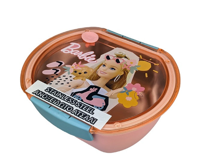 GIM ΔΟΧΕΙΟ ΦΑΓΗΤΟΥ STAINLESS STEEL 680ml BARBIE COLLAGE 571-19267