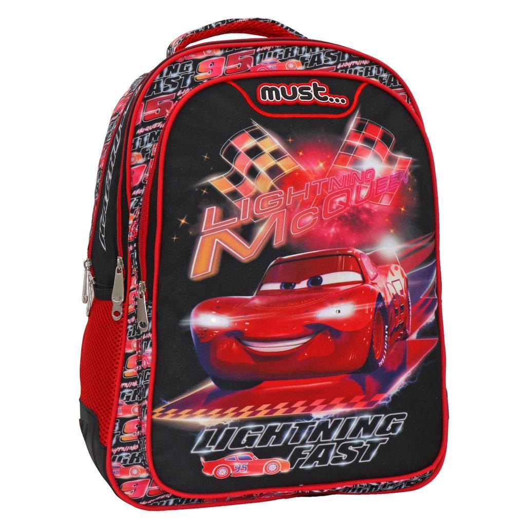 ΤΣΑΝΤΑ ΠΛΑΤΗΣ MUST DISNEY CARS LIGHTING FAST 3ΘΗΚΕΣ 000563363