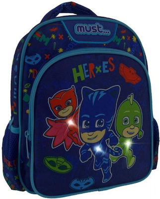 MUST PJ MASKS HEROS ΣΧΟΛΙΚΗ ΤΣΑΝΤΑ ΠΛΑΤΗΣ ΝΗΠΙΟΥ Μ27 x Π10 x Υ31εκ 000484273